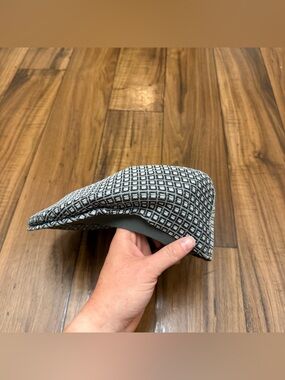 Kangol Mini Check Cap Flat Square Pattern CAO1474 Newsboy Mens Large